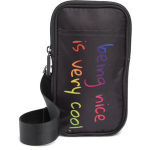 Crossbody Bag Purse Be Kind Rainbow Words Equality LBGTQ PRIDE Be Kind Crossbody